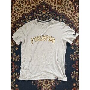 Nike Pirates Short-Sleeve Tee - Light Gray with Yellow Graphic